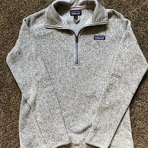 Gray Patagonia Women’s Better Sweater Quarter-Zip Fleece